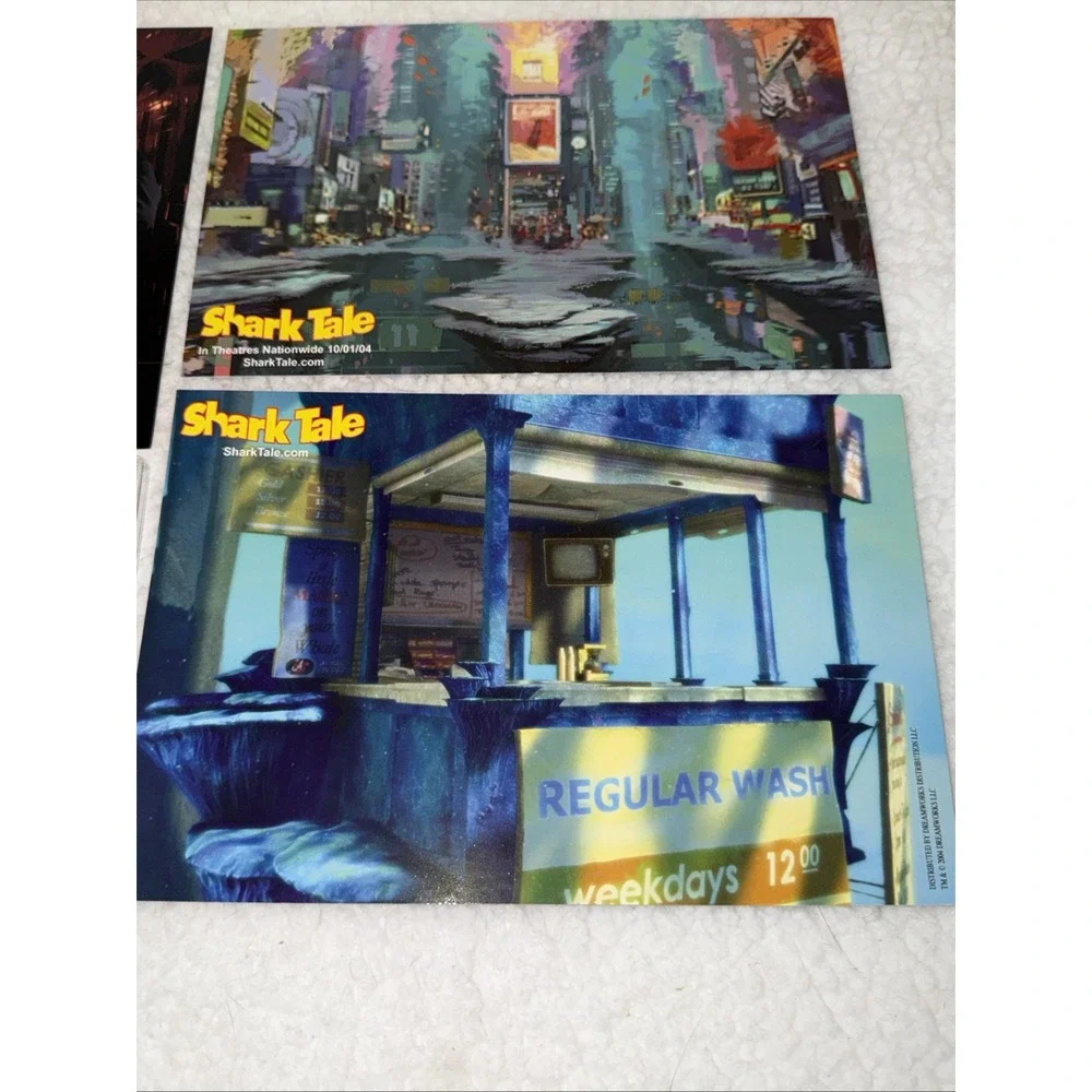 Shark Tale Shrek Vintage Movie Card Promo Promotional Set CD Sampler RARE‎